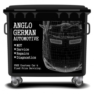 Your Business On A Bin Wheelie Bin Sticker Panel